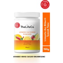 TheLifeCo Lemon Cayenne - Limonlu ve Acı Biberli İçecek Tozu 150g