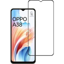 Coolacs Oppo A38 ile Uyumlu Telefon Kılıfı ve Tam Kaplayan Seramik Ekran Koruyucu