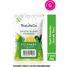 TheLifeCo Yeşil Sebzeler İçecek Tozu (Green Blend) 6g x 7 Adet Şase