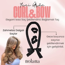 Nolana Curl&bow | Isısız Saç Şekillendirici Bağlamalı Saç Sosisi