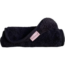 Saahana Tekrar Kullanılabilir Makyaj,Yüz,Cilt ve Maske Temizleyici Havlu/Mikrofiber Temizleme Mendili Siyah