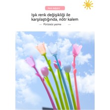 Zhoulingjun Yaratıcı Yumuşak Silikon Renk Değiştiren Kalem Çiçek Siyah Su (Yurt Dışından)