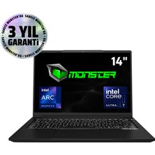 Monster Huma H4 V7.1.1 Core Ultra 7 256V 16 GB Ram 1 Tb SSD Intel Arc Graphics Windows 11 14" Fhd+ Copilot+ Pc Iş Bilgisayarı