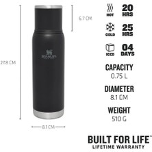 Stanley Adventure To-Go Vakumlu Paslanmaz Çelik Termos 0,75 Lt - Black