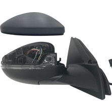 Spj Dış Dikiz Aynası Opel Corsa 2019-> - Peugeot 208 2019-> Elektrikli, Isıtmalı, Sinyalli, Alt Aydınlatmalı, Sensörlü, Otomatik Katlanır, Astarlı Kapak, 10+2 Pin
