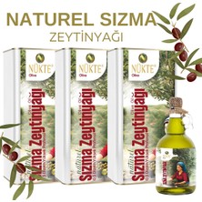 nükte 15 Litre Naturel Sızma Zeytinyağı Yanında 1 Litre Cam Şişeli