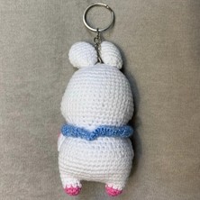 Uretti El Örgüsü Amigurumi Beyaz Tavşan Anahtarlık