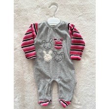 Nurcan Bebe Tavşan Kadife Tulum