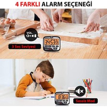 ThermoPro TM01 Mutfak,spor, Ders Alarmlı Işıklı Kronometre, Geri Sayım Sayacı ve Dijital Saat