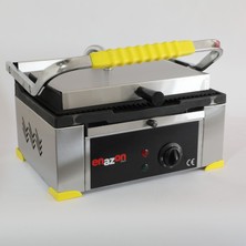 Enazon 12 Dilim Elektrikli Döküm Tost Makinesi  1550 W. - Döküm 35X24 - 11,75 kg - Inoks - Sarı