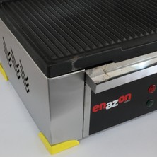 Enazon 12 Dilim Elektrikli Döküm Tost Makinesi  1550 W. - Döküm 35X24 - 11,75 kg - Inoks - Sarı