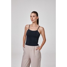 Relactive Kadın Ince Askılı T-Shirt Body Fıt Kalıp