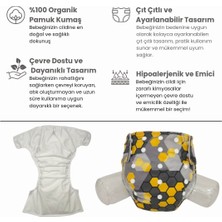 Bezhane Baby Ybb Yıkanabilir Bebek Bezi Petek Desen Çıt ÇITLI(3KG-12KG)