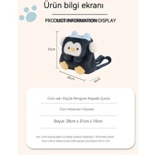 Baobao Karikatür Peluş Penguen Bebek Sırt Çantası (Yurt Dışından)