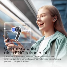 Soundpeats Clear TWS Bluetooth 5.3 Kablosuz Kulakiçi Kulaklık - Çift Mikrofonlu - 40 Saat Oynatma Süresi (Resmi Distribütör Garantili)