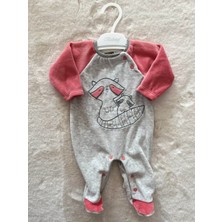 Nurcan Bebe Rakun Kadife Tulum