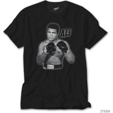 Wakha Muhammed Ali Poster Siyah Tişört