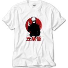 Wakha Jujutsu Kaisen Megumi Fushiguro Cartoon Beyaz Tişört