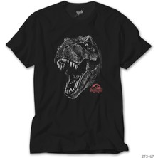 Wakha Jurassic Park Rex Siyah Tişört