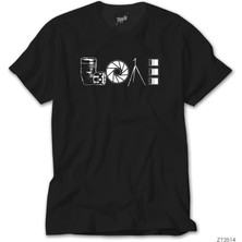 Wakha Photographer Fotoğrafçı Aşkı Siyah Tişört