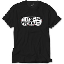 Wakha Top Gun Maverick Glasses Siyah Tişört