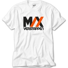 Wakha F1 Max Verstappen Logo Beyaz Tişört