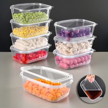 Meleni Home 8 Adet Sızdırmaz Kendinden Kapaklı Derin Dondurucuya Uygun Saklama Kabı Hava Almaz Düzenleyici 1lt