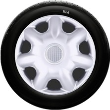 Sjs Sks Ford Jant Kapağı 14 Inc Kırılmaz 1 Takım 4 Adet NO:218