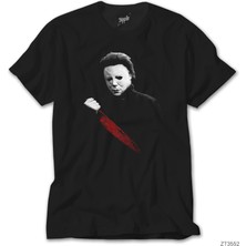 Wakha Halloween Knife Siyah Tişört