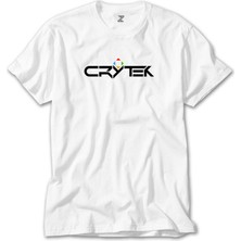 Wakha Crysis Triangle Text Beyaz Tişört