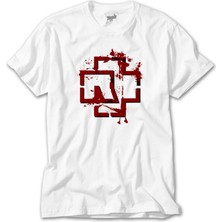 Wakha Rammstein Logo 4 Beyaz Tişört
