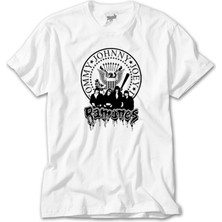 Wakha Ramones Text And Group Beyaz Tişört