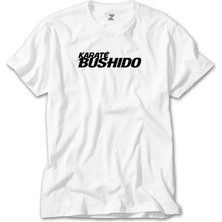 Wakha Karete Bushido Text Beyaz Tişört