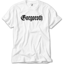 Wakha Gorgoroth Text Logo Beyaz Tişört