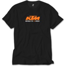 Wakha Ktm Ready To Race Text Siyah Tişört