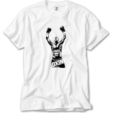 Wakha Boxing Fighter Silhouette Beyaz Tişört