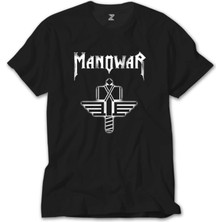 Wakha Manowar Sign Of The Hammer Neon Siyah Tişört