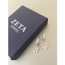 Zeta Jewel Kar Tanesi Gümüş Küpe 925 Ayar