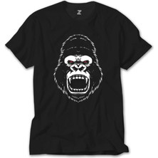 Wakha Goril Nervous Siyah Tişört