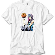 Wakha Basketball Blue Player Anime Beyaz Tişört