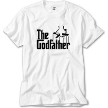Wakha The Godfather Black Text Beyaz Tişört