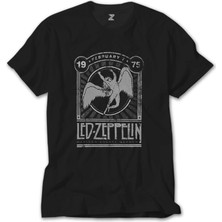 Wakha LED Zeppelin 1975 Siyah Tişört