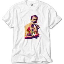 Wakha Queen Freddie Mercury Portre Beyaz Tişört