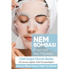 Besame Bitkisel Karışım Herbal Mixture Nem Bombası Kağıt Yüz Maskesi 10'lu Paket