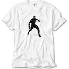 Wakha Black Panter Silhouette Beyaz Tişört