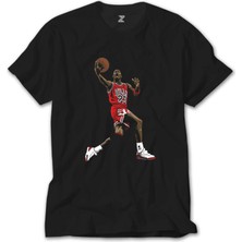 Wakha Air Jordan Grafiti Siyah Tişört