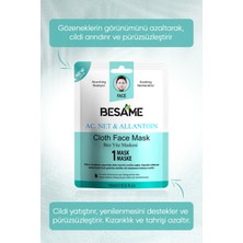 Besame Ac.net & Allantoin Nem Bombası Kağıt Yüz Maskesi 10'lu Paket