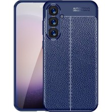 MTK Moveteck Samsung Galaxy A16 Kılıf Kamera Korumalı Deri Dokulu Görünümlü Dikiş Desenli Mat Iz Yapmaz Yumuşak Silikon Premium Soft Kapak