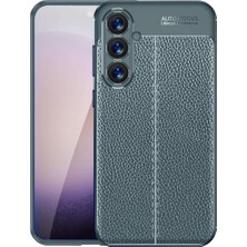 MTK Moveteck Samsung Galaxy A16 Kılıf Kamera Korumalı Deri Dokulu Görünümlü Dikiş Desenli Mat Iz Yapmaz Yumuşak Silikon Premium Soft Kapak