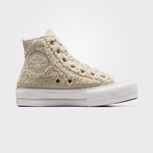 Converse Chuck Taylor All Star Lift Platform Warm Winter  Bej/siyah Sneaker